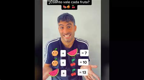 Cu Nto Vale Cada Fruta Resuelve Este Reto Matem Tico Yo Soy Tu