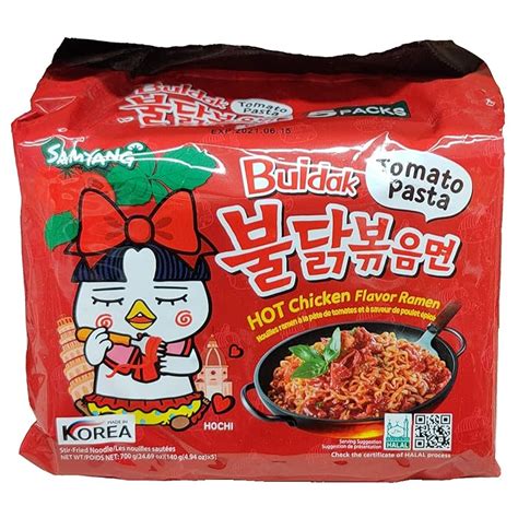 Samyang Tomato Pasta Buldak Hot Chicken Flavour Ramen Ml Gs International Groceries Gs