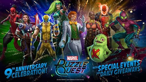 Join The Celebration Of Marvel Puzzle Quest S Th Anniversary All