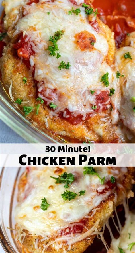 Easy 30 Minute Chicken Parmesan ★ Wonkywonderful