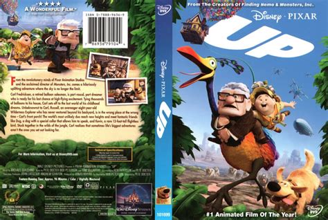 Up (2009) WS R1 - Cartoon DVD - CD label, DVD Cover, Front Cover