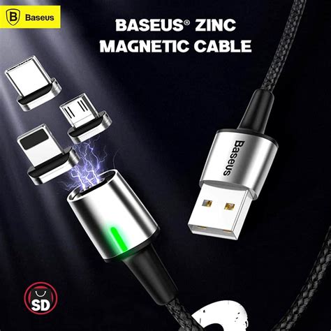 Baseus Magnetic Cable Lightning Micro Usb Type C M