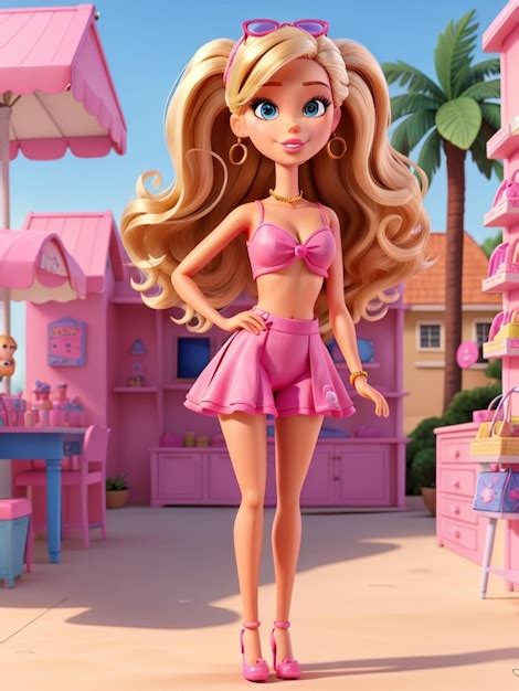 Premium Ai Image Barbie Shopaholic Summer Trendy Outfit