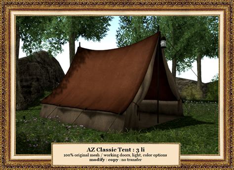 Second Life Marketplace Az Classic Camping Tent