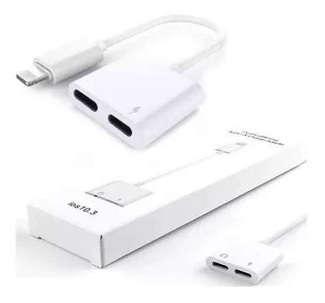 Cabo Adaptador Duplo Fone E Carregador Compativel C Iphone Mercadolivre