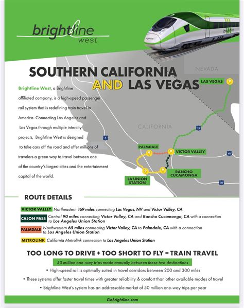 Socal To Las Vegas High Speed Rail Line Could Start Construction This