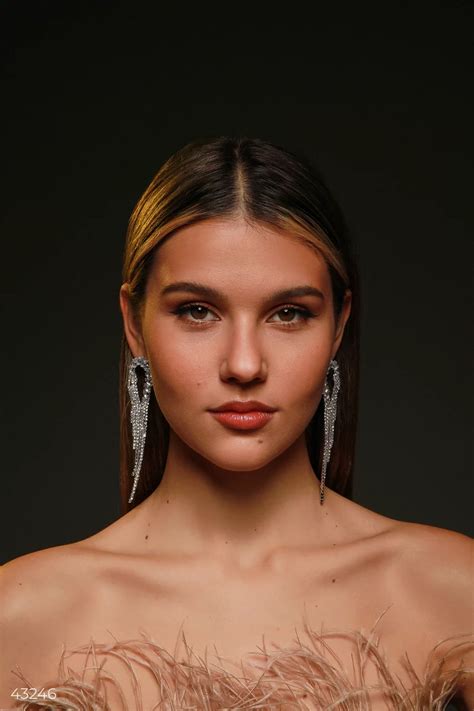 Серебристые серьги с камнями (арт. 43246) ♡ интернет-магазин Gepur