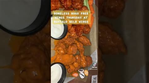 Bogo Free Boneless Wings Thursday At Buffalo Wild Wings Youtube