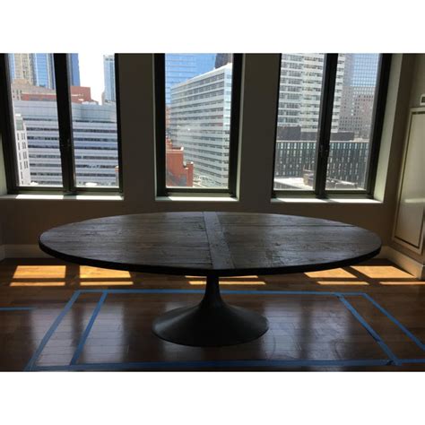 Restoration Hardware Aero Reclaimed Wood Dining Table Chairish