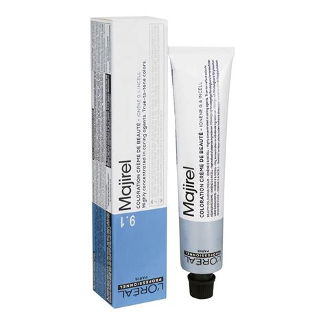 Buy L Oreal Professionnel Majirel Hair Coloring Cream 9 1 Very Light Ash Blonde 60g Online At
