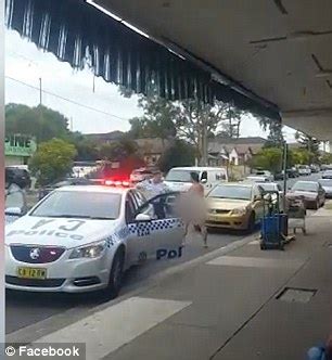 Naked Man Chanting Hallelujah Punched A Sydney Police Officer On A Street Daily Mail Online
