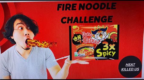 Fire Noodle Challenge Youtube