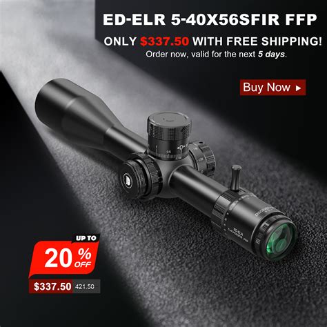 ED ELR 5 40X56SFIR FFP Rifle Scopes HD Scope Model DISCOVERYOPT