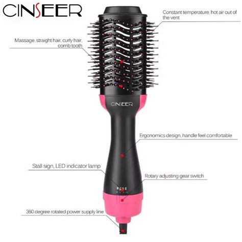 Jual Sisir Blow Rambut Pengering Rambut One Step Hair Dryer And Styler Hot Air Brush Merk