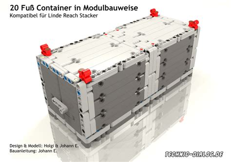 Lego Moc 7999 20 Feet Container For Linde Reach Stacker Moc 7997