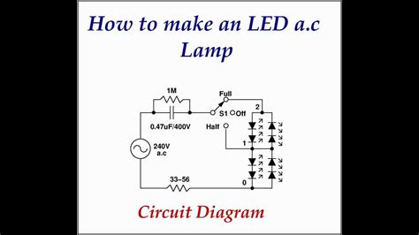 How To Make An Ac Led Torch Led Lamp Youtube