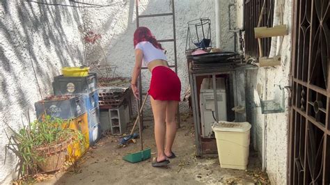 I Came Home And Saw My Maid Washing Clothes In A Skirt And I Couldn T Resist Her Ass Xhamster
