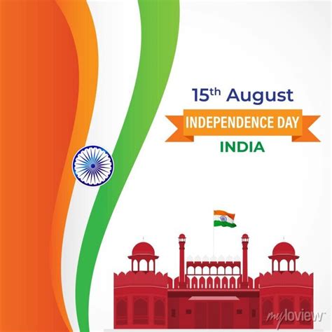 Vector Illustration For Indian Independence Day August Posters For