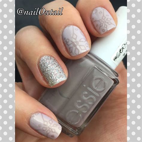 Stamped With Essie Chinchilly Essie Chinchilly Nails Nail Polish