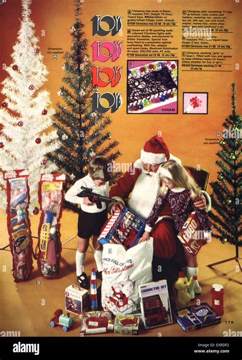 1970s Uk Christmas Catalogue Brochure Plate Stock Photo 85338038 Alamy