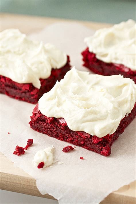 Red Velvet Brownies With White Chocolate Buttercream Recipe Chefthisup