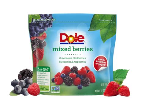 Dole® Frozen Mixed Berries 12 Oz For Topping Pies And More Dole