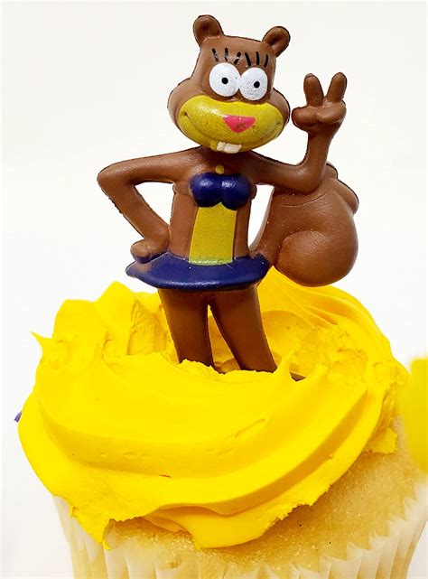 Spongebob Squarepants Piece Birthday Cupcake Topper Set Featuring