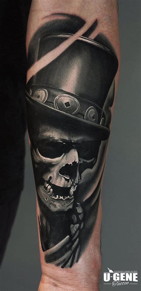 Skull & Skeleton wearing a Hat | Best tattoo design ideas