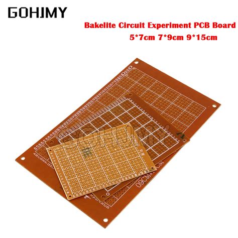 2PCS 5 7cm 7 9cm 9 15cm Bakelite Circuit Experiment PCB Board 2 54MM