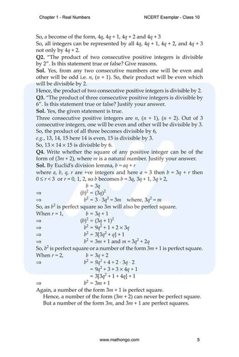 Ncert Exemplar For Class Maths Chapter Mathongo