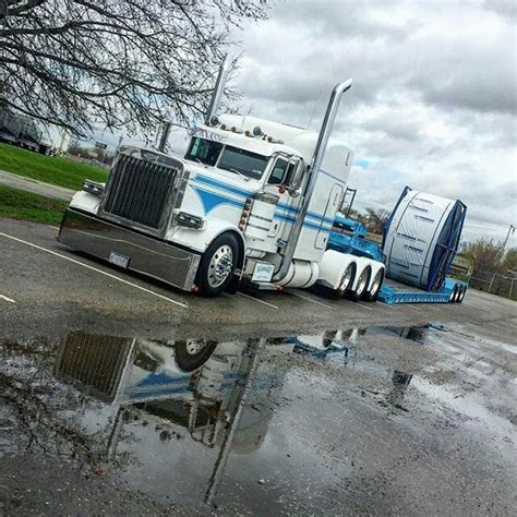 Semitrckn Peterbilt Custom 379 Heavy Haul With Matchin Lowboy ” Big