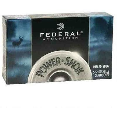 Federal Shotshells Power Shok Rifled Slug 10 Gauge 3 5in 1 3 4oz