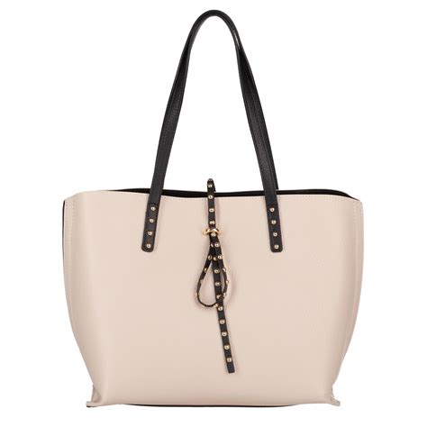 beżowa nude torebka skórzana Italy dżety modna torba SKÓRA