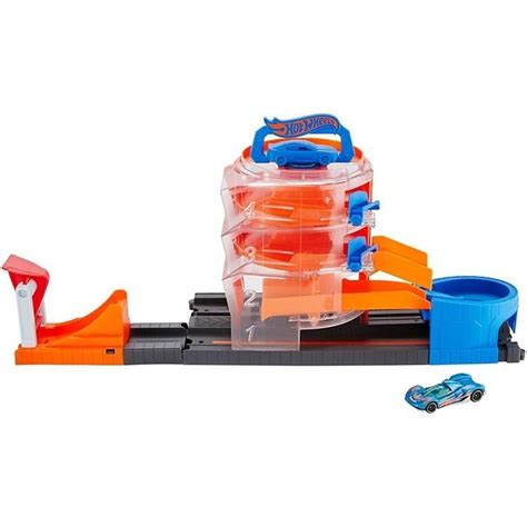 Hot Wheels Tor Samochodowy City Super Spin Parking Hot Wheels Sklep EMPIK