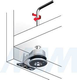 INTEGRATO Опора регулируемая со штифтами, регулировка 12 мм 6565 550 ...