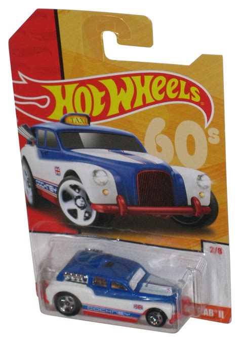 Hot Wheels 60s Cockney Cab II 2017 Blue White Toy Car 2 8 Walmart