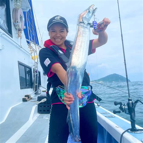 隼華フォトコンテスト私のベストフィッシュ部門 テンヤ〜おいさっさ〜♩⛴🎣 ハヤブサlady 隼華 Hayaka