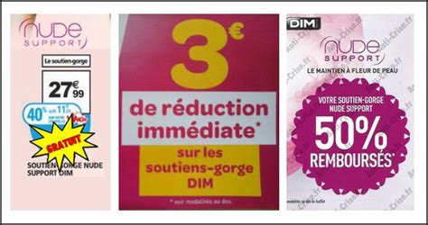 Anti Crise Fr Bon Plan Dim Soutien Gorge Nude Gratuit Chez Auchanbon Plan Dim Soutien