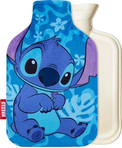 Disney Stitch Hot Water Bottle Hot Water Bag With Soft Cover Hand Feet Warmer For Period Pain