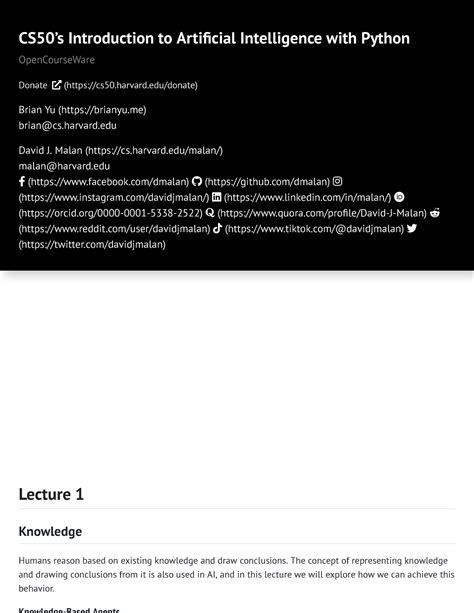 Lecture 1 Cs50s Introduction To Artificial Intelligence With Python
