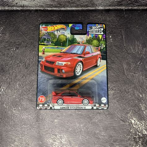 Jual Hot Wheels Premium Mitsubishi Lancer Evolution Vi Boulevard Red Merah Hotwheels