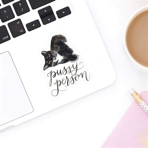 Pussy Person Eco Friendly Sticker Funny Saying Sticker Stickers By CharmCat