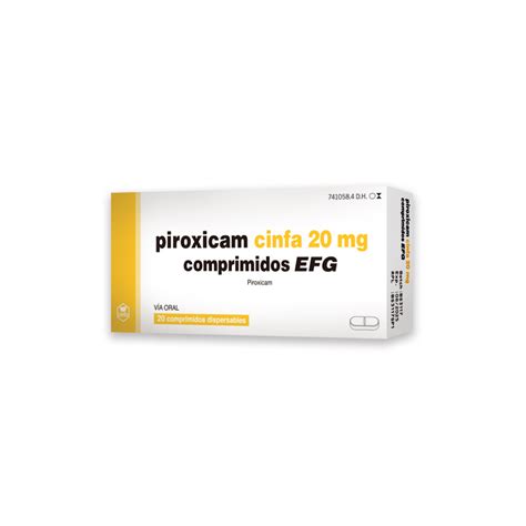 Piroxicam Cinfa Dispersible Tab 20mg Reich Pharm