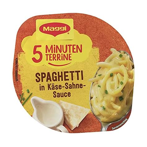 Maggi F Nf Minuten Terrine Spaghetti In K Se Sahne Sauce Leckeres