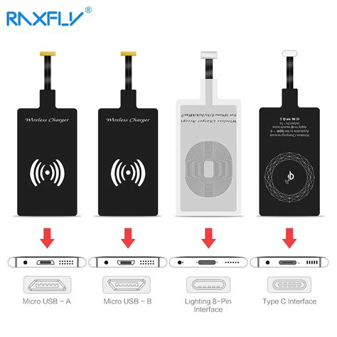 Raxfly Receptor De Cargador Inal Mbrico Qi Para Iphone Plus S