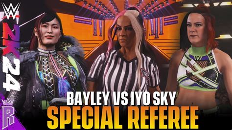 Wwe K Special Guest Referee Match Bayley Vs Iyo Sky Wwe K Youtube