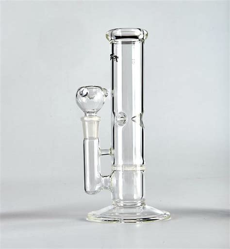 2017 Topoo Bubbler Glass Water Pipes Clear Color Fritted Disk Perc