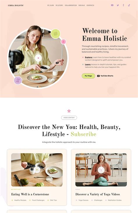 5+ Free Vlogs about Traveling Website Templates | Weblium