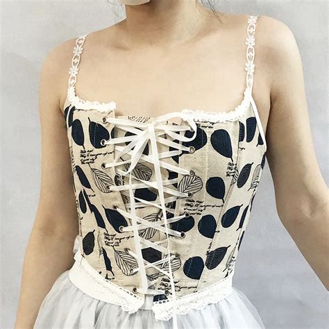Lace Up Corset Top Bustier Lingerie Women Strap Renaissance Plus Size Lace Floral Sexy Costumes