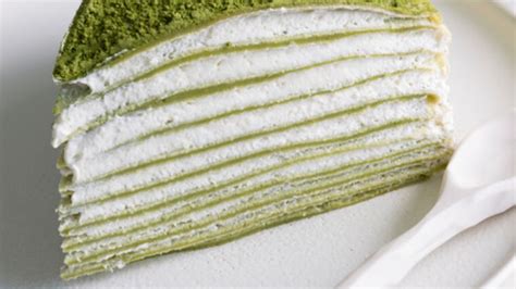 Gâteau de crêpes au thé matcha facile découvrez les recettes de